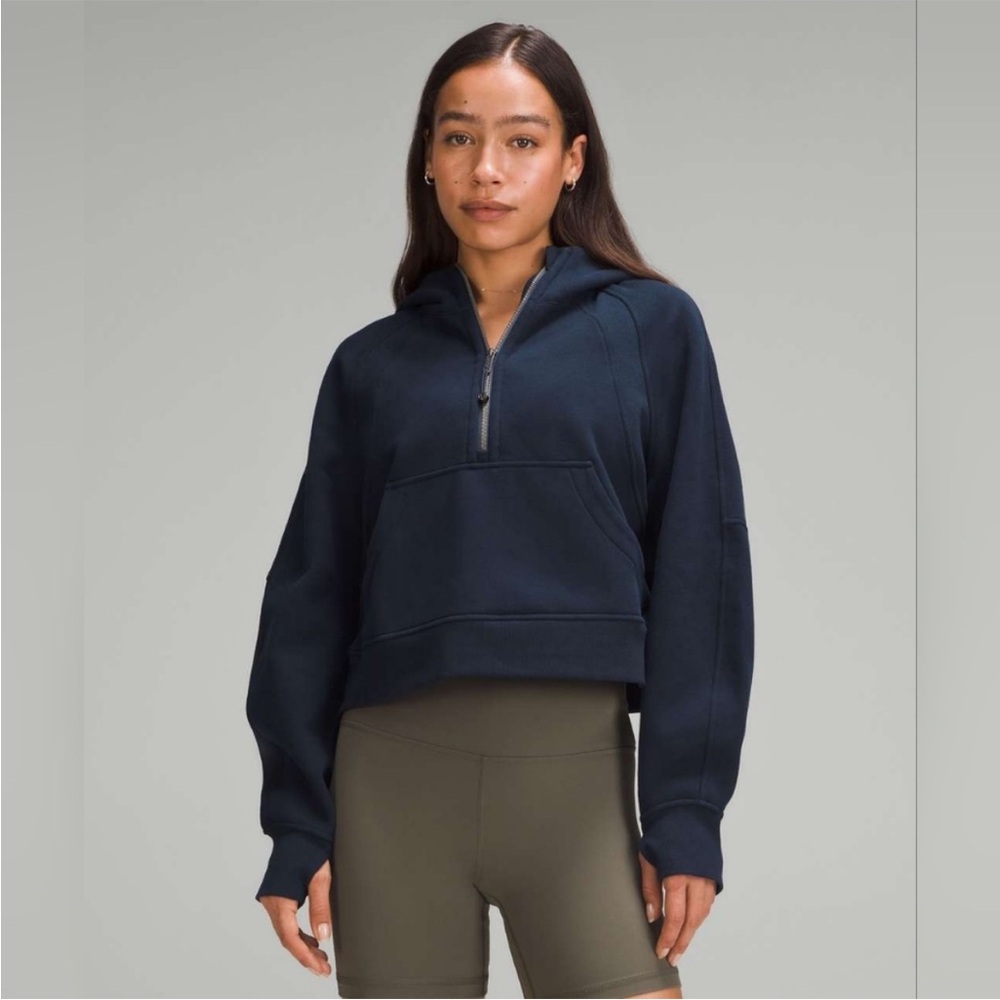 Lululemon Scuba Oversized Half Zip Hoodie (True Navy) Size M/L